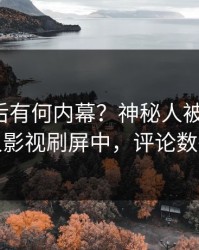 发现背后有何内幕？神秘人被曝真相，人人影视刷屏中，评论数破万