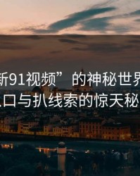 揭秘“新91视频”的神秘世界：隐藏入口与扒线索的惊天秘密